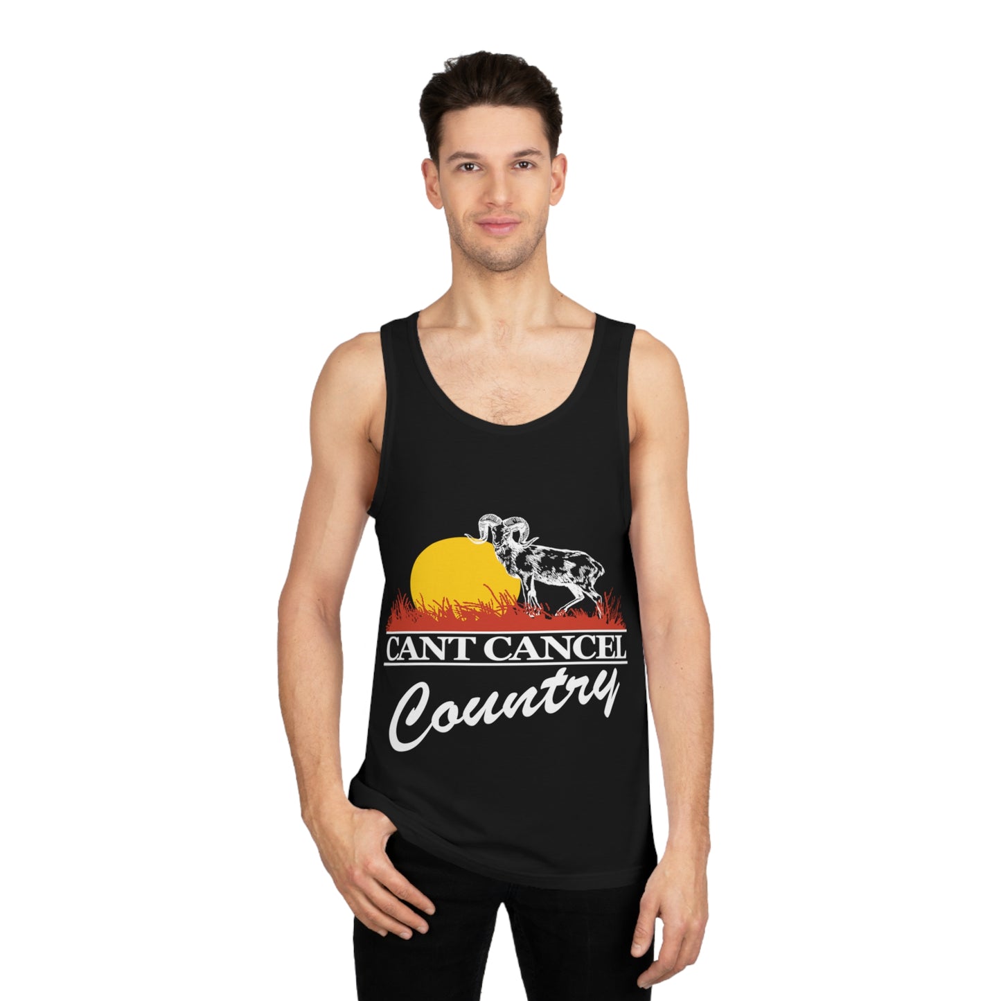 CANT CANCEL COUNTRY Black Outdoor Tanktop