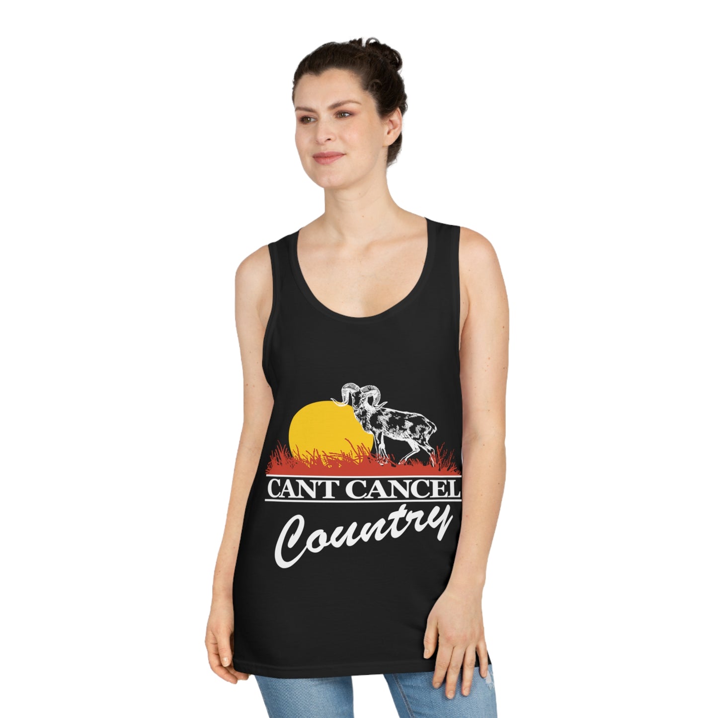 CANT CANCEL COUNTRY Black Outdoor Tanktop