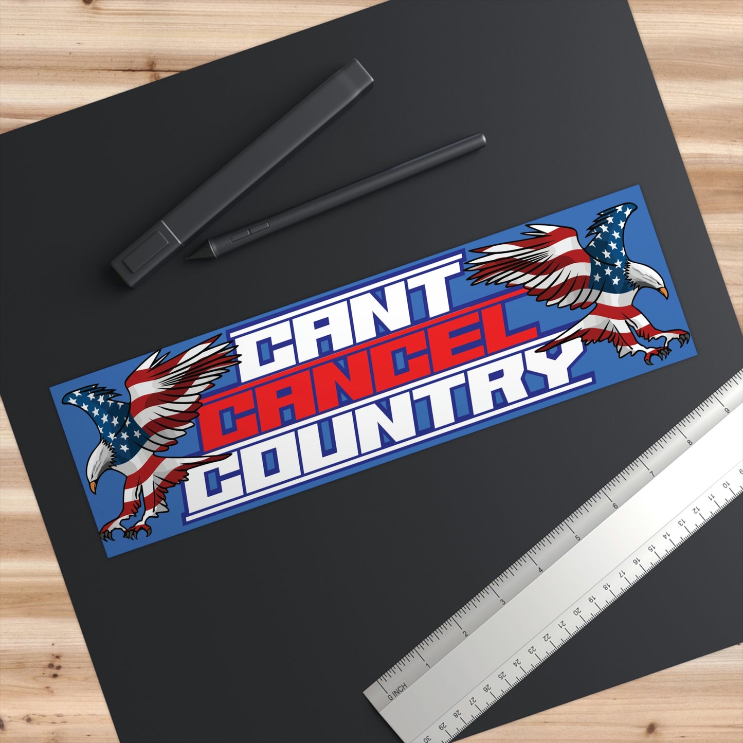 CANT CANCEL COUNTRY Eagle Sticker